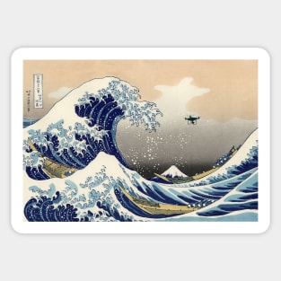 The Great Drone Wave Off Kanagawa Sticker